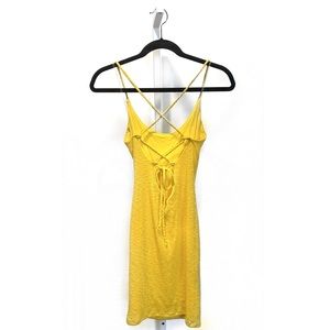 Worn Once Strappy Yellow Dress